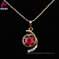2016 Hot Sale Gold Plated CZ Stone Pendant Necklace Jewelry